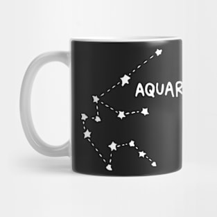 Zodiac Sign - Aquarius Black Mug